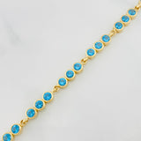 Pulso Tennis Circulos 8.25 g / 19.7 cm / 4.2 mm Oro Amarillo 18K