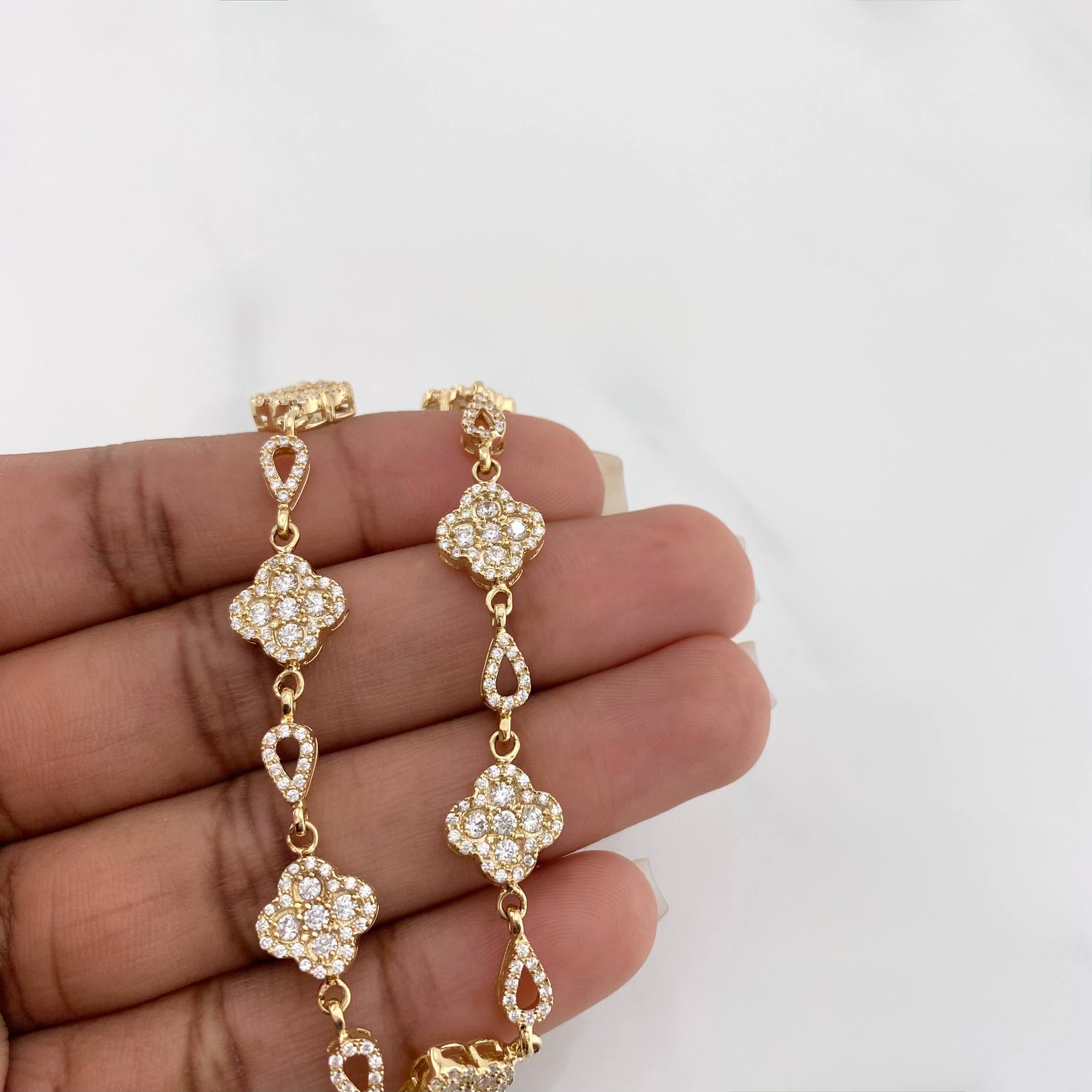 Pulso Trebol 12 g / 19.8 cm / 4.32 mm Oro Amarillo 18K