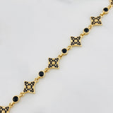 Pulso Flores 7.3 g / 17.8 cm / 3.94 mm Oro Amarillo 18K