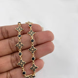 Pulso Flores 7.3 g / 17.8 cm / 3.94 mm Oro Amarillo 18K