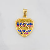Dije Mapa Colombia 2.7 g / 2.6 cm Oro Amarillo 18K