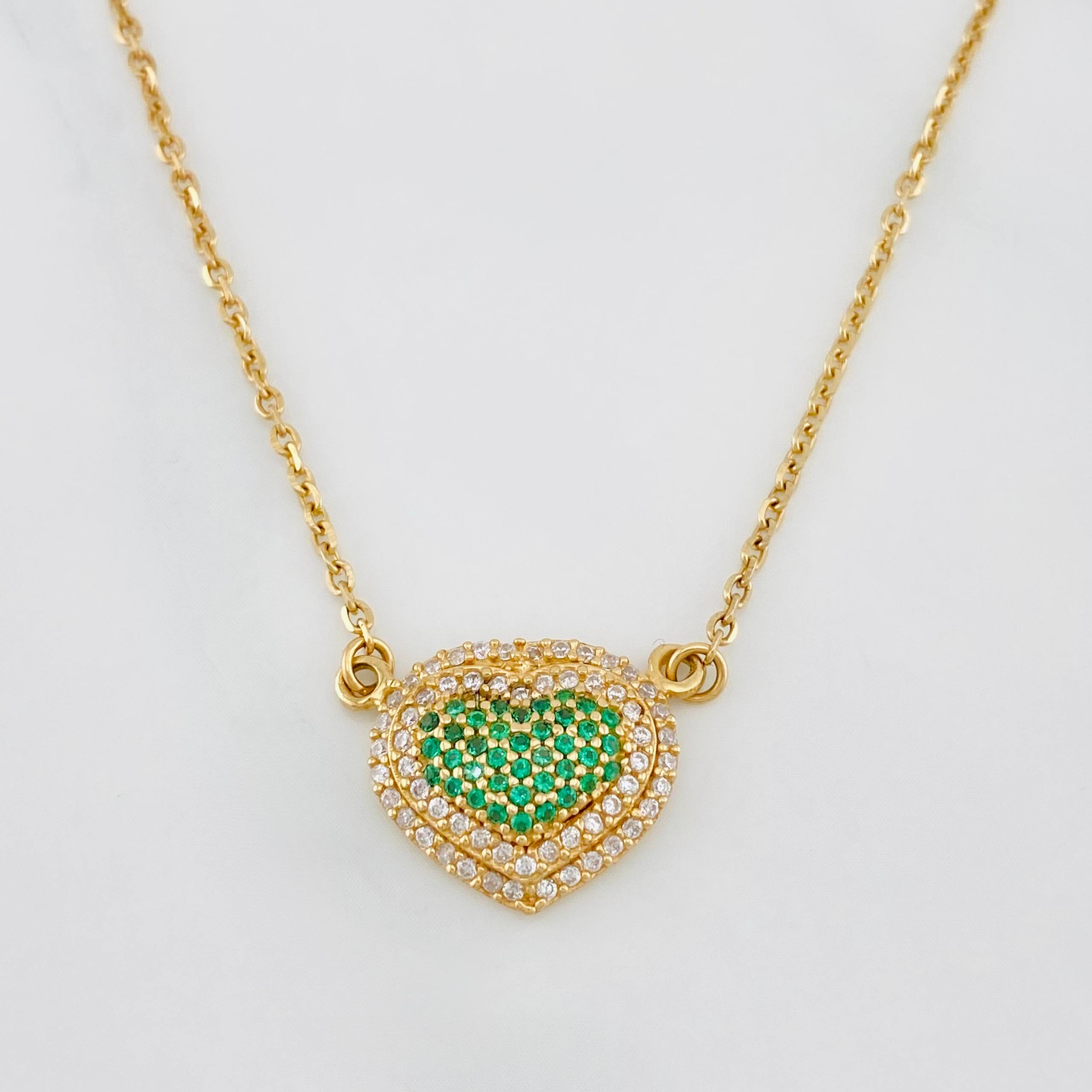 Cadena Aro Seguido Corazón 4.8 g / 43 cm / 1.54 mm Oro Amarillo 18K