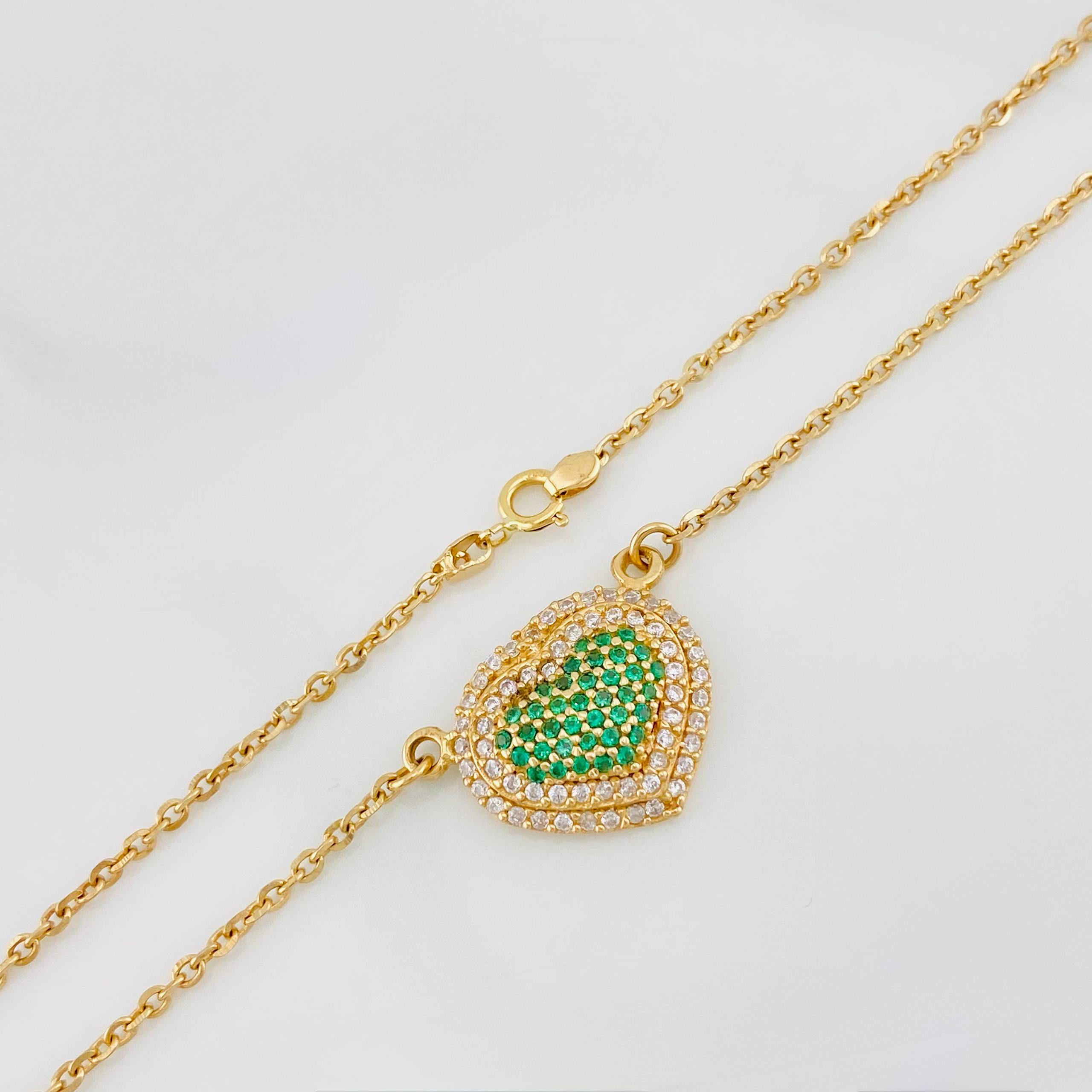 Cadena Aro Seguido Corazón 4.8 g / 43 cm / 1.54 mm Oro Amarillo 18K
