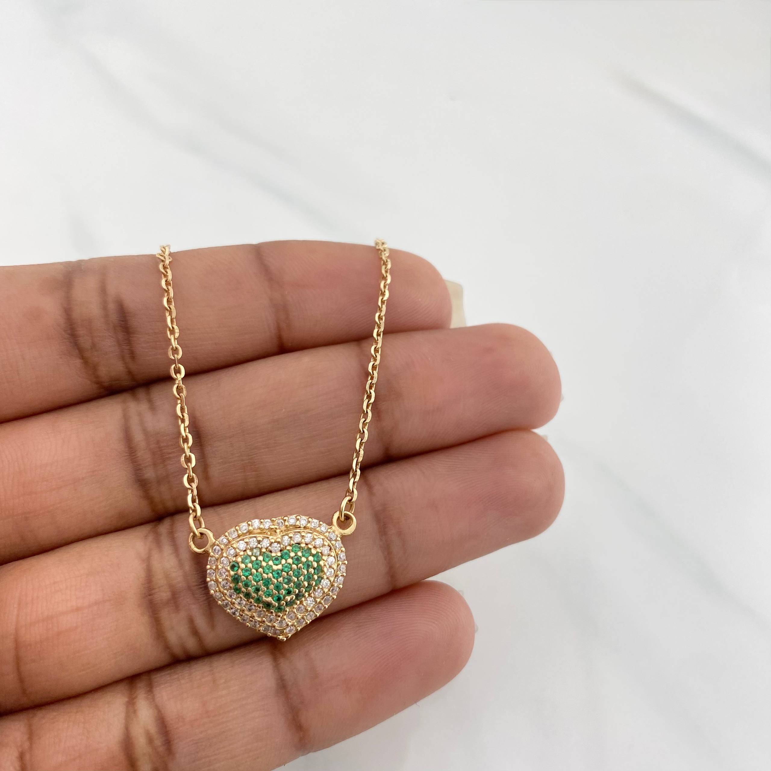 Cadena Aro Seguido Corazón 4.8 g / 43 cm / 1.54 mm Oro Amarillo 18K