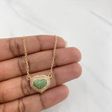 Cadena Aro Seguido Corazón 4.8 g / 43 cm / 1.54 mm Oro Amarillo 18K