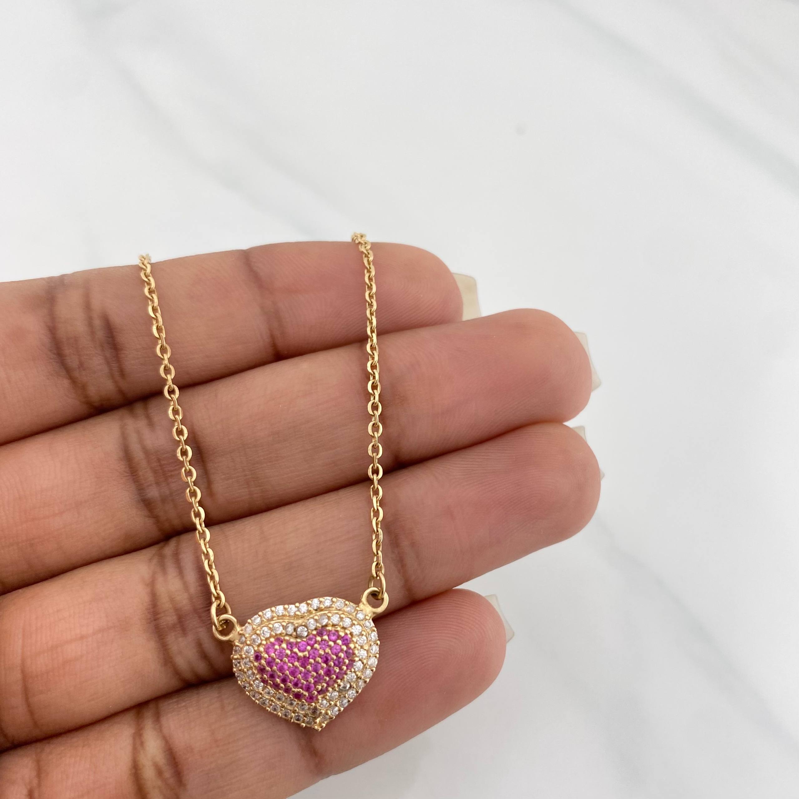 Cadena Aro Seguido Corazon 5 g / 42.8 cm / 1.54 mm Oro Amarillo 18K