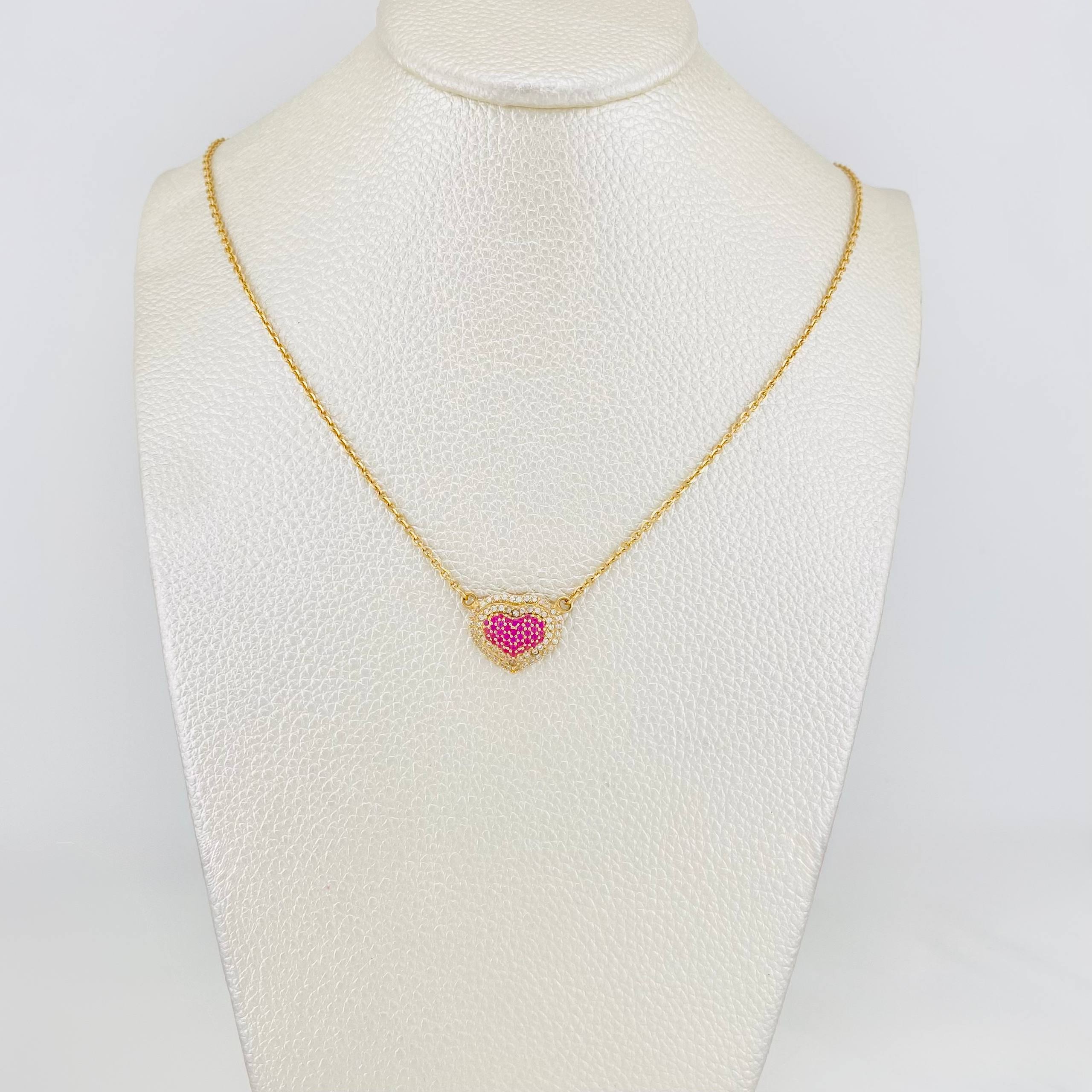 Cadena Aro Seguido Corazon 5 g / 42.8 cm / 1.54 mm Oro Amarillo 18K