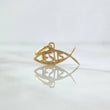 Dije Pez Jesús 0.9gr / 1.4cm-1.6cm / Basteado Oro Amarillo 18K *