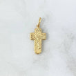 Dije Cruz Rostro Cristo 0.85gr / 2.7cm / Liso Oro Amarillo 18K