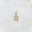 Dije Estrella 1.5gr / 2.5cm / Circones Blancos Oro Amarillo *