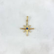 Dije Estrella Cardinal 1.4gr / 2.7cm / Circones Blancos Azul Oro Amarillo *