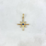 Dije Estrella Cardinal 1.4gr / 2.7cm / Circones Blancos Azul Oro Amarillo *