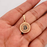 Dije Letra B 2.7g / 2.3cm Oro Rosa 18K