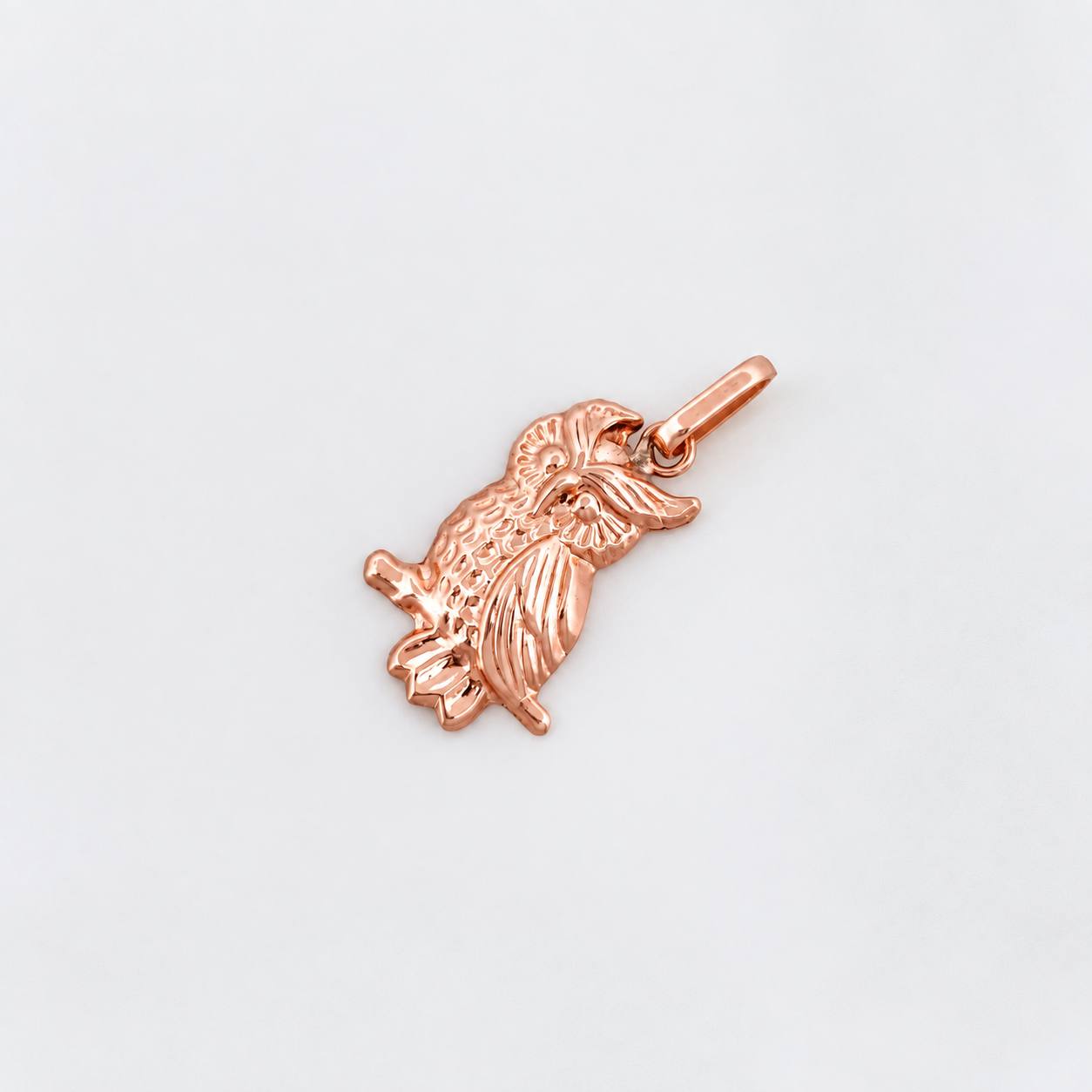 Dije Búho 0.8g / 2.3cm Oro Rosa 18K