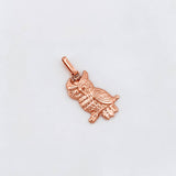 Dije Búho 0.8g / 2.3cm Oro Rosa 18K