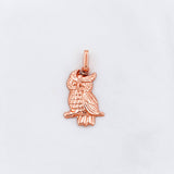 Dije Búho 0.8g / 2.3cm Oro Rosa 18K