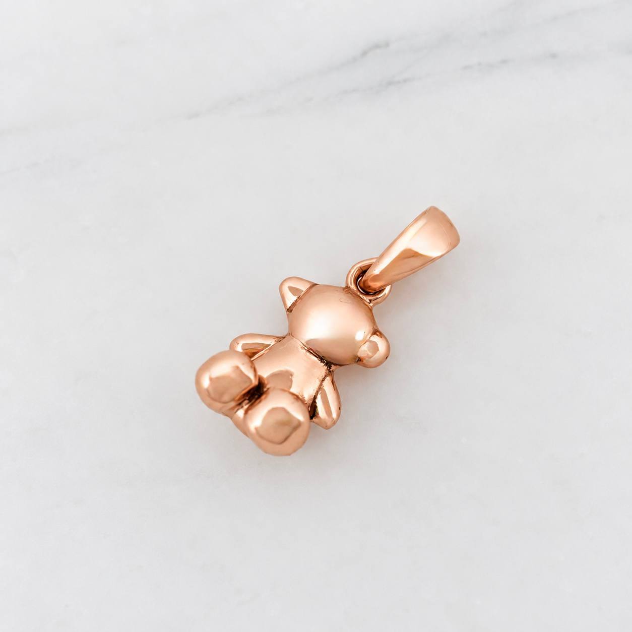 Dije Oso 2g / 1.5cm Oro Rosa 18K
