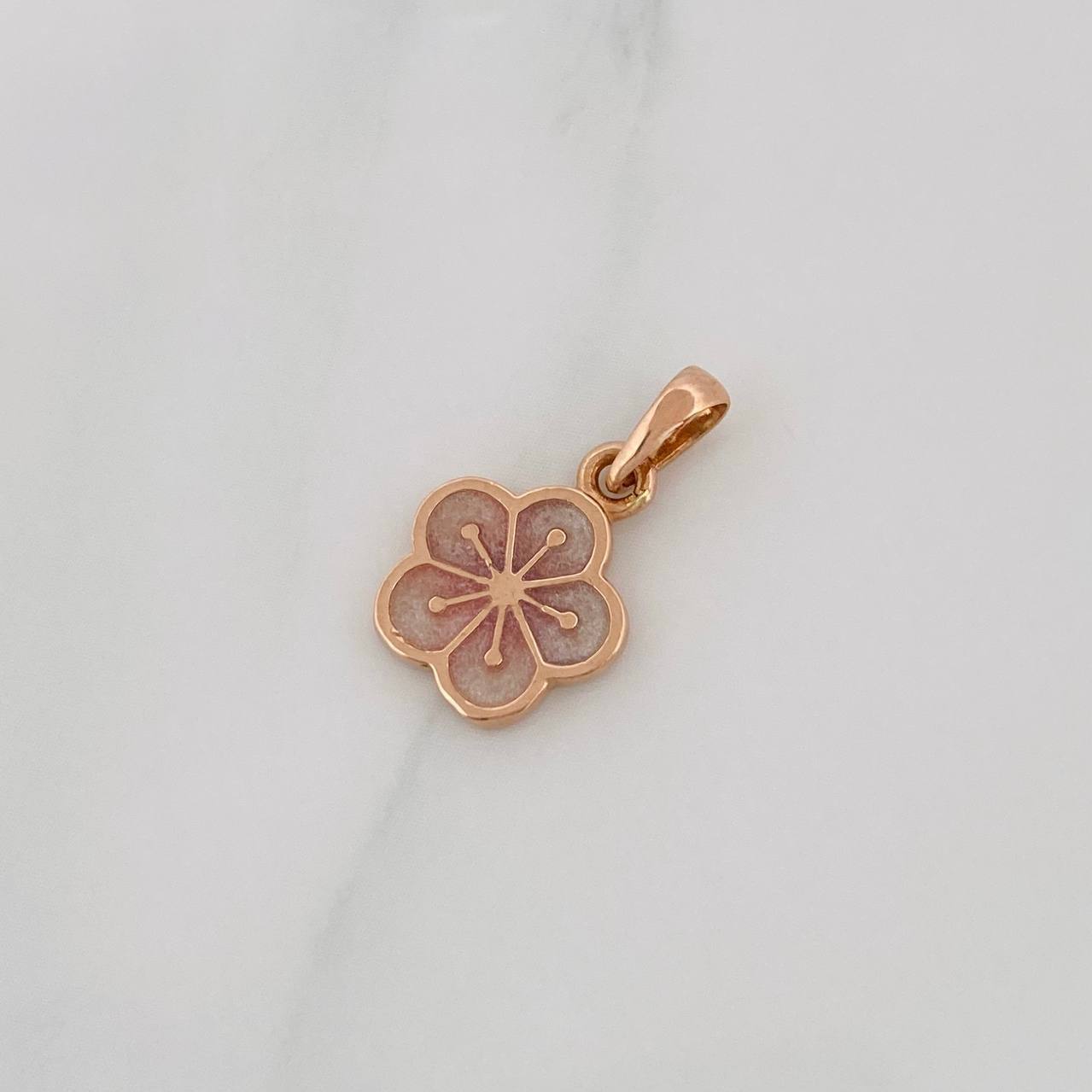 Dije Flor 1.4g / 1.8cm Oro Rosa 18K