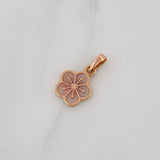 Dije Flor 1.4g / 1.8cm Oro Rosa 18K