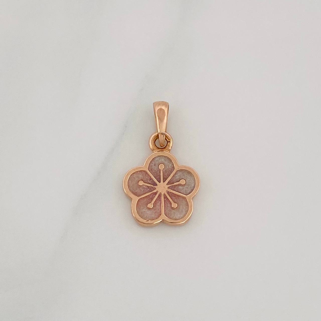 Dije Flor 1.4g / 1.8cm Oro Rosa 18K