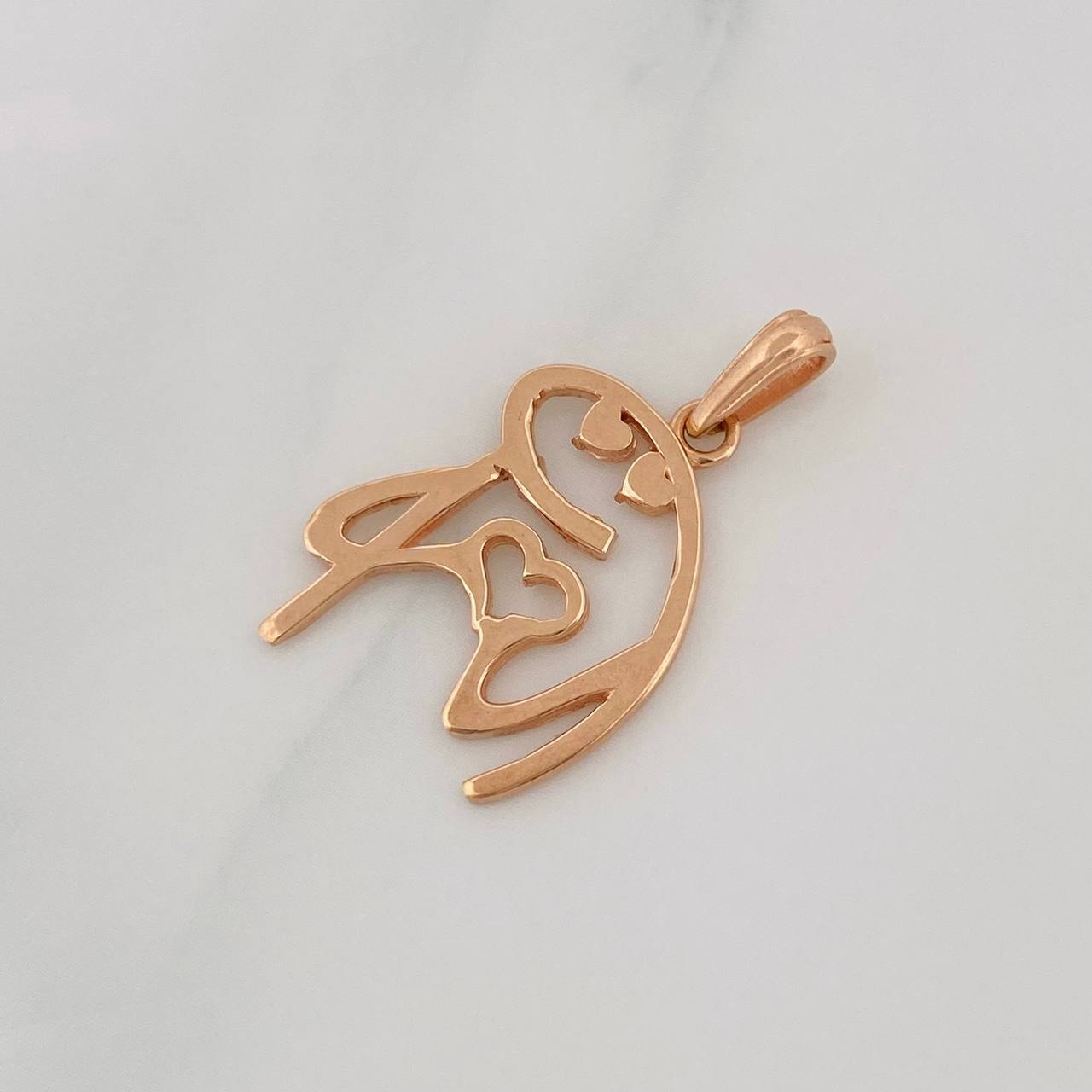 Dije Flork 2.1g / 2.6cm Oro Rosa 18K