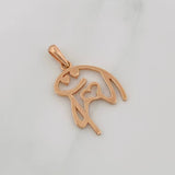 Dije Flork 2.1g / 2.6cm Oro Rosa 18K