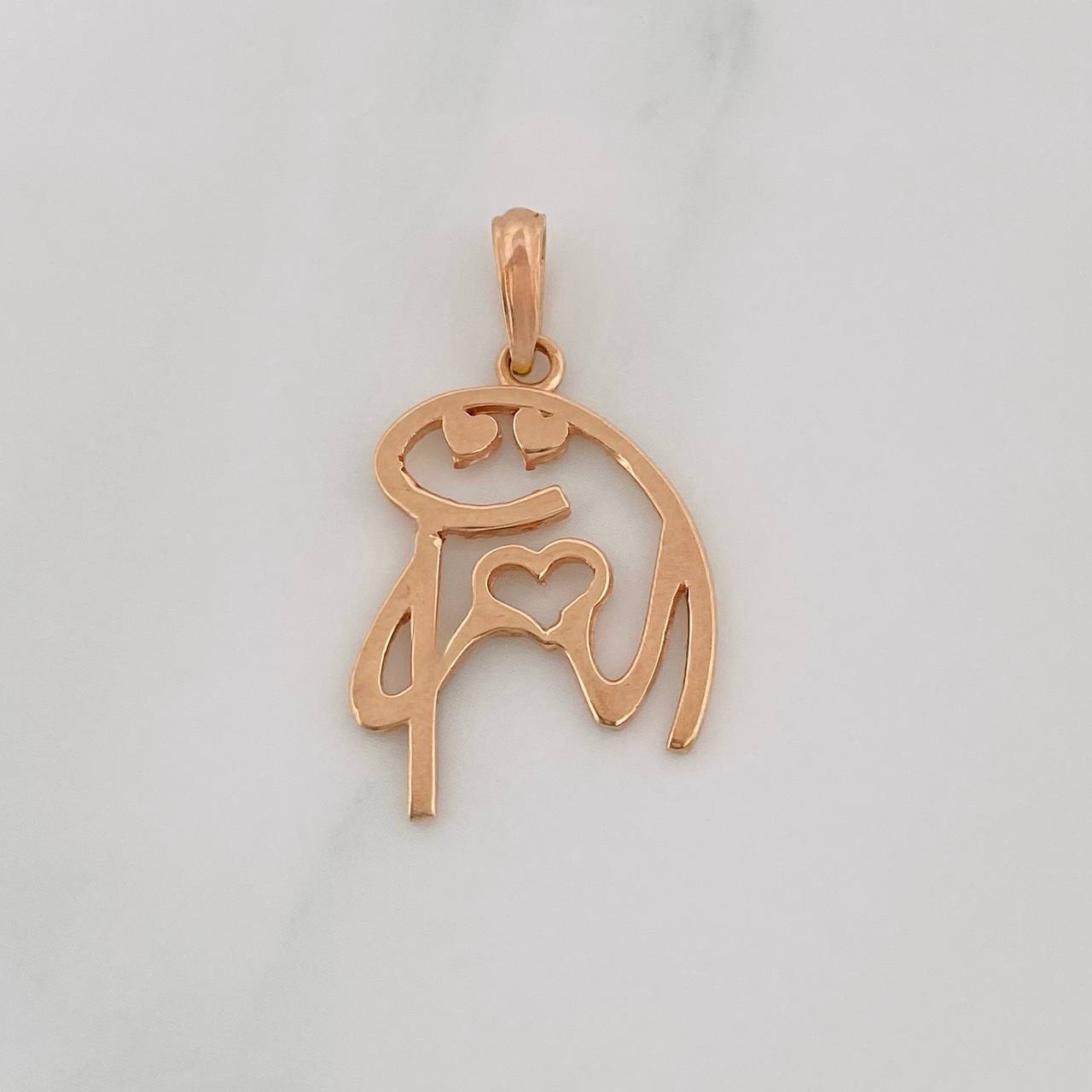 Dije Flork 2.1g / 2.6cm Oro Rosa 18K