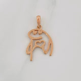 Dije Flork 2.1g / 2.6cm Oro Rosa 18K