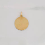Dije Placa Circulo 0.85g / 2.1cm Oro Amarillo 18K