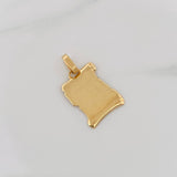 Dije Placa Pergamino 1.65g / 2.3cm Oro Amarillo 18K