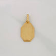 Dije Placa Octagonal 2.2g / 2.5cm Oro Amarillo 18K