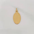 Dije Placa Ovalada 0.85g / 2.5cm Oro Amarillo 18K