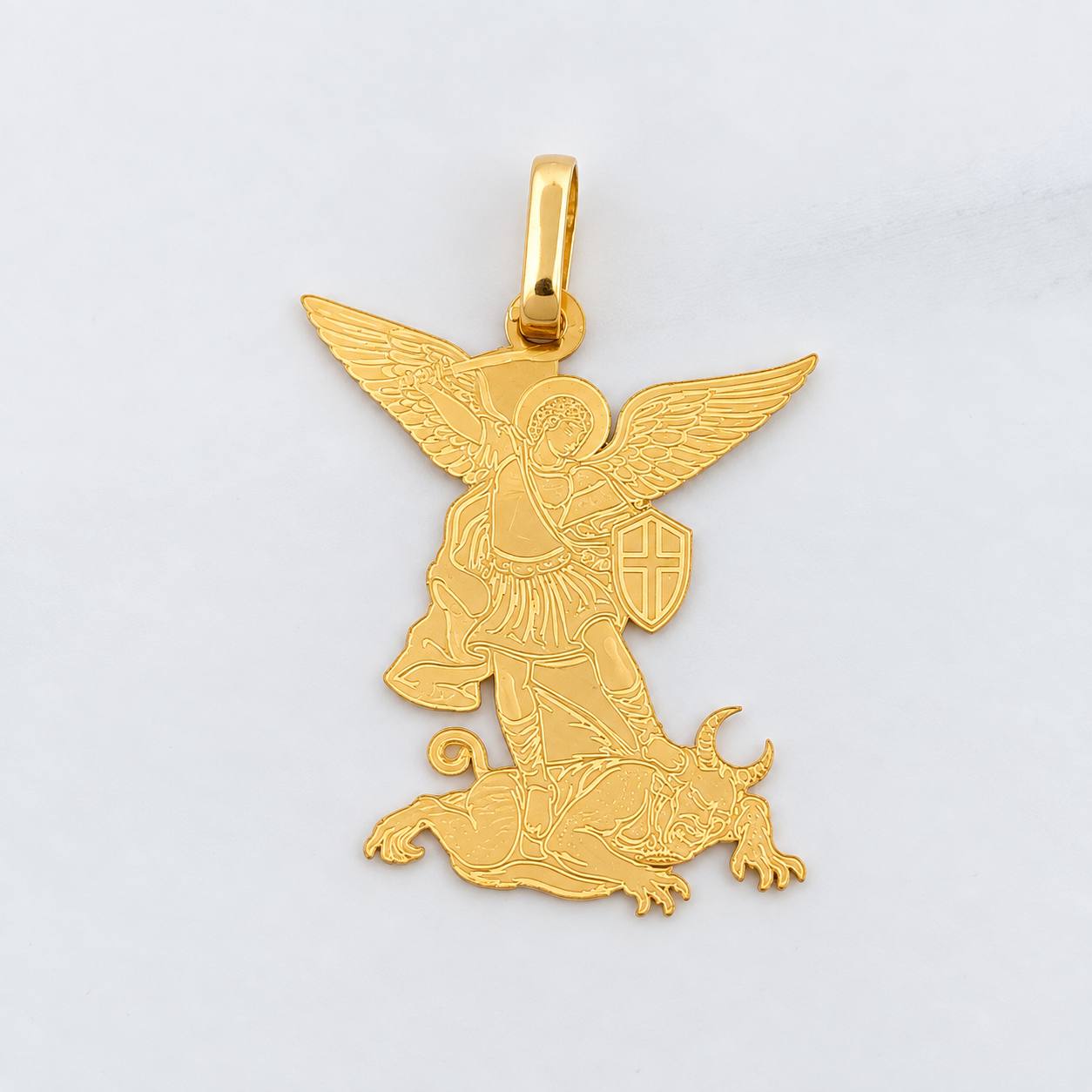 Dije San Miguel Arcangel 1g / 2.6cm Oro Amarillo 18K