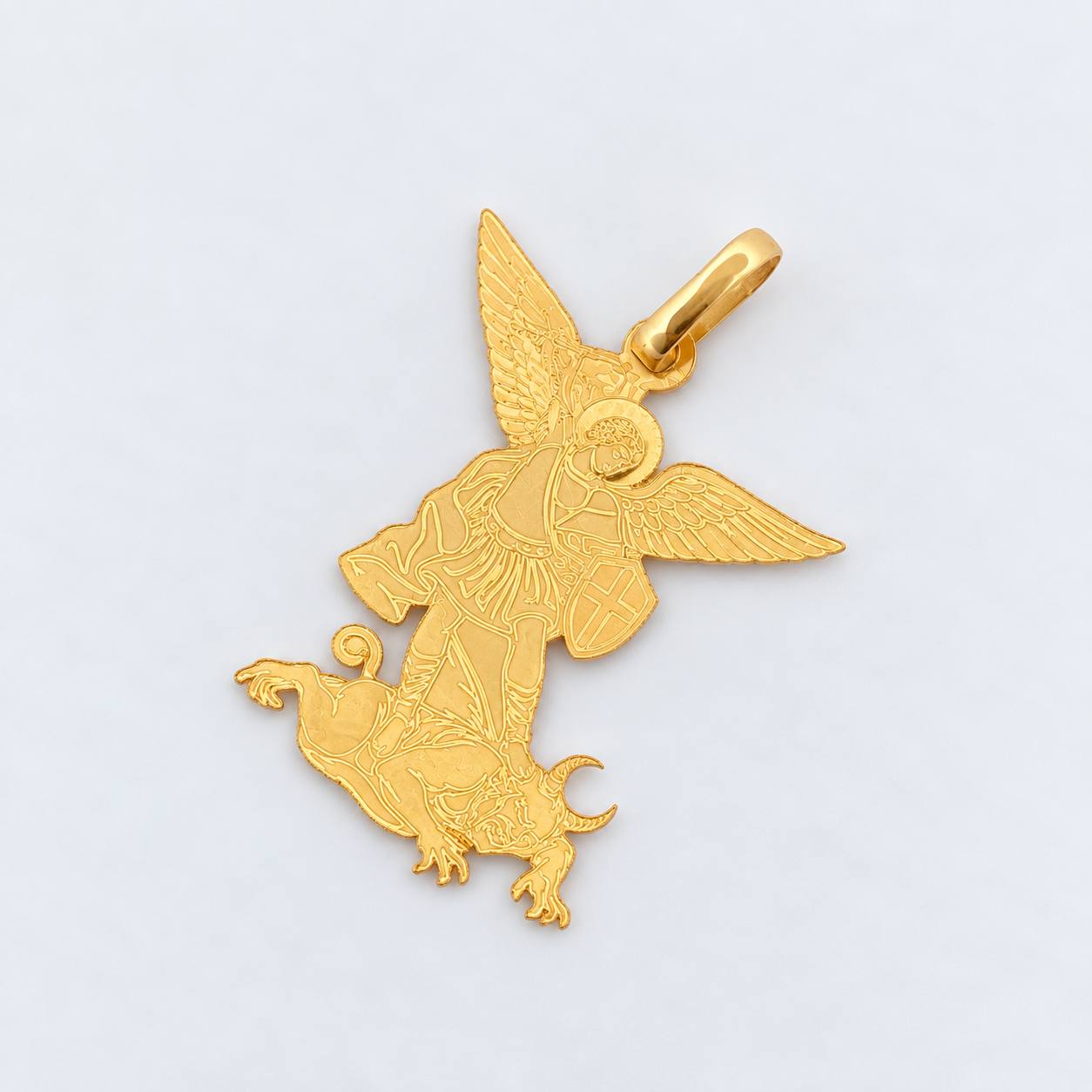 Dije San Miguel Arcangel 1g / 2.6cm Oro Amarillo 18K