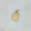 Dije Placa Rectangulo 0.7gr / 2cm / 14mm*10mm Oro Amarillo