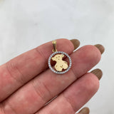 Dije Oso TS 1.5gr / 2.2cm / Circones Blancos Oro Amarillo©