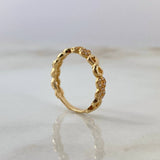 Anillo Infinitos 2.4gr / T7 3/4 / Circones Blancos Oro Amarillo©
