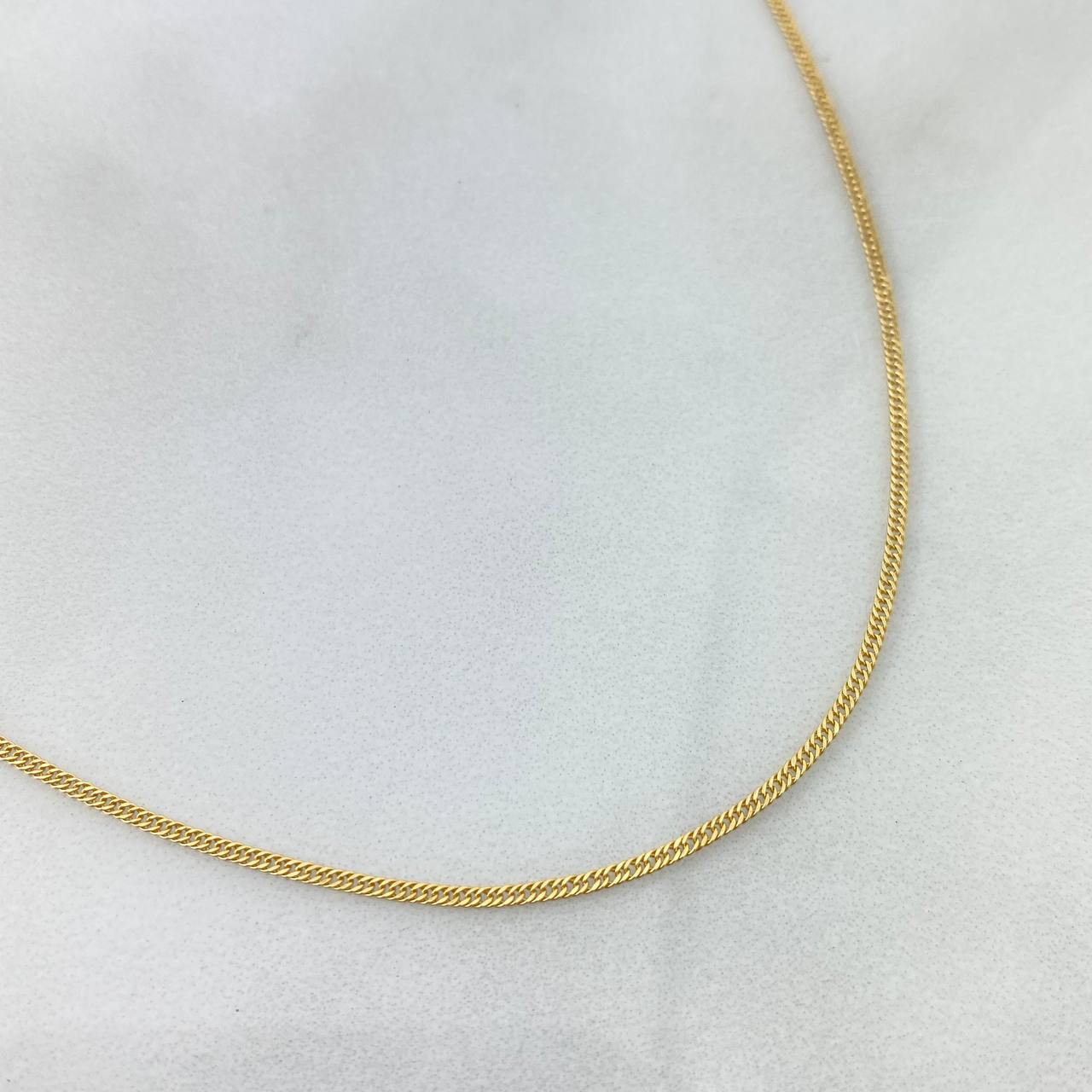 Cadena Cubana Tibetana 1.1gr / 50cm / Oro Amarillo©