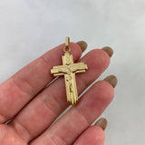 Dije Cruz Cristo 2.1gr / 4.2cm / En Relieve Oro Amarillo©