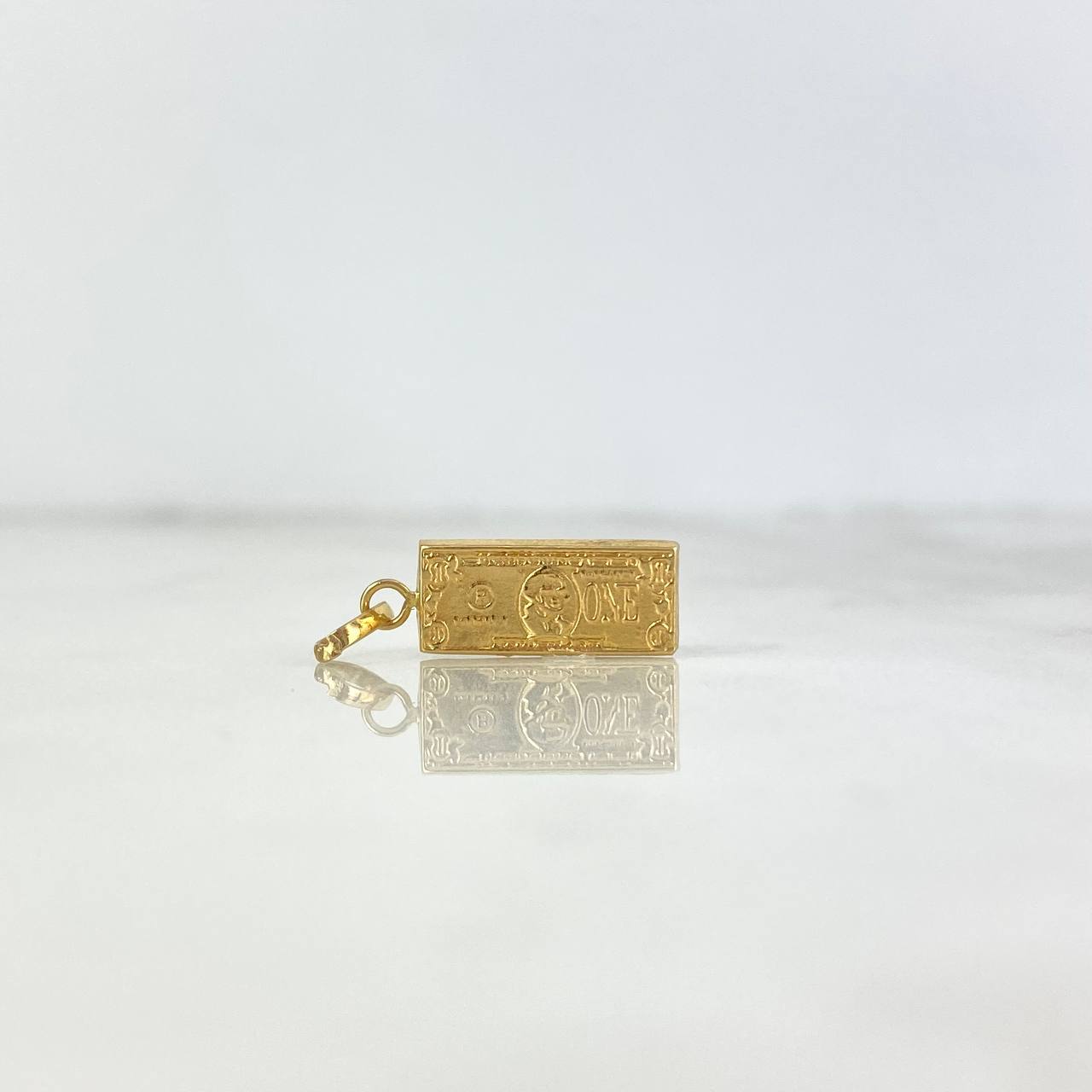 Dije Dólar 0.6gr / 2.2cm / Cargador Lateral Oro Amarillo 18K