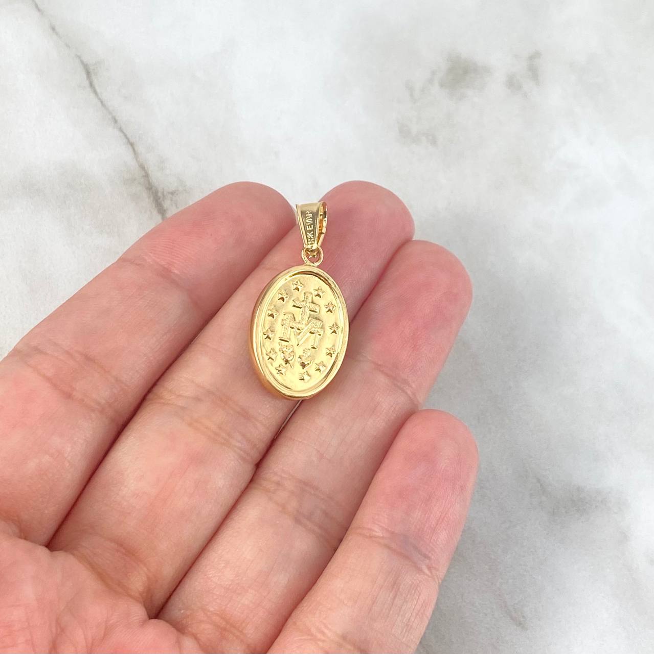 Dije Virgen Milagrosa 1.65gr / 2.9cm / Oro Amarillo 18K *