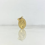 Dije Virgen Milagrosa 1.65gr / 2.9cm / Oro Amarillo 18K *