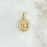 Dije Virgen Milagrosa 1.65gr / 2.9cm / Oro Amarillo 18K *