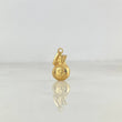 Dije Bolsa Dinero 0.5gr / 1.8cm / Troquelado Oro Amarillo *