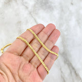 Cadena Serpiente 6gr / 45cm / 3mm Oro Amarillo +3