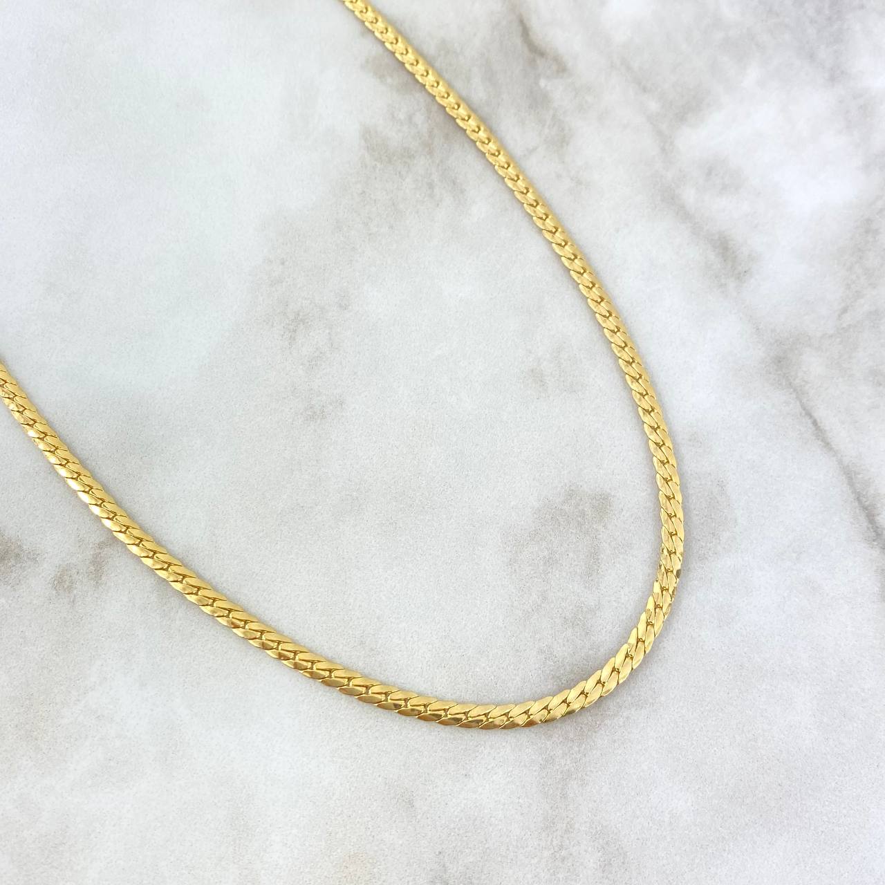 Cadena Serpiente 6gr / 45cm / 3mm Oro Amarillo +3