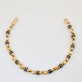 Pulso Rustico Barril 9.55gr / 17.8cm / 3.68mm Oro Amarillo 18K $