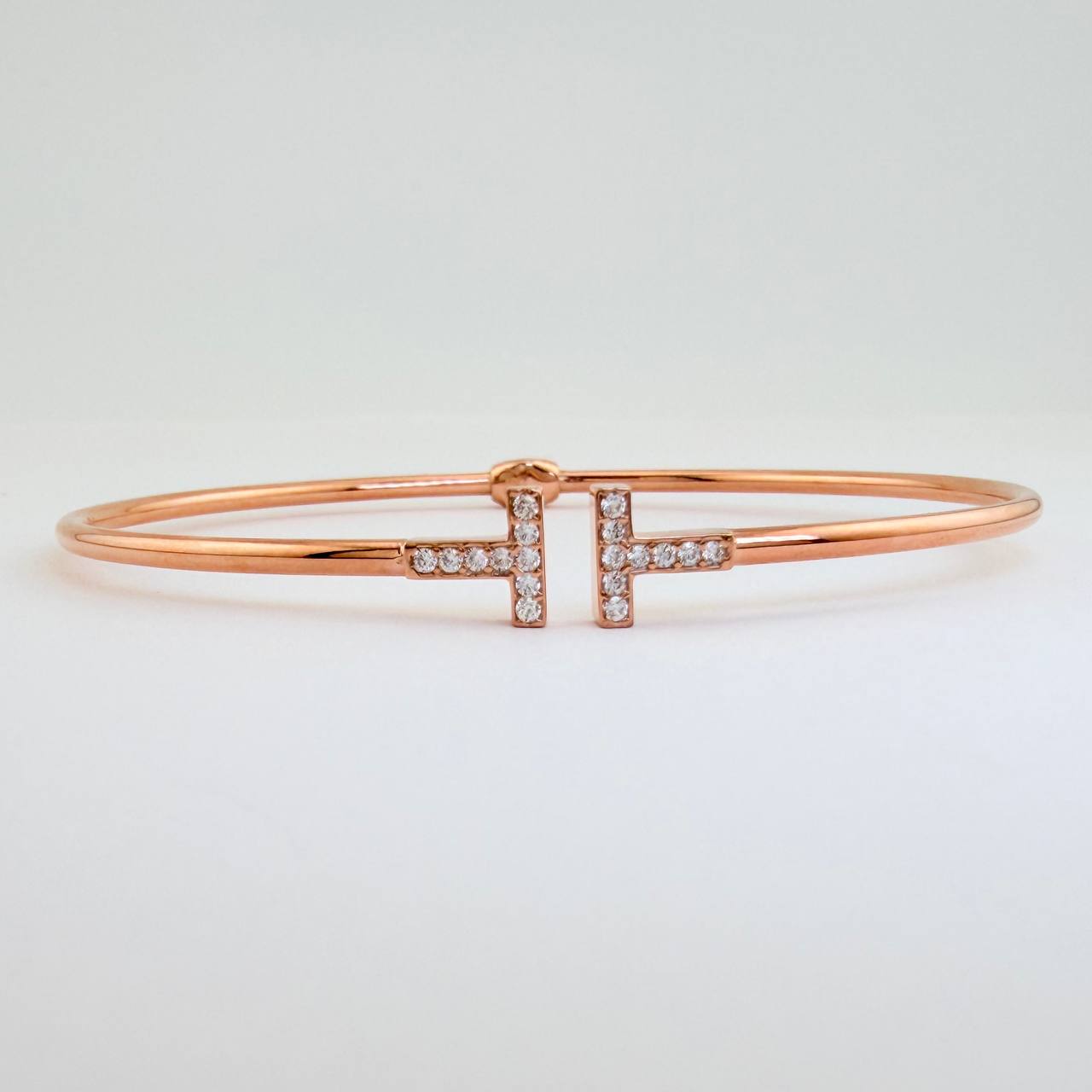 Pulso Aro T 4.7gr / 18cm / 2mm Oro Rosa +4 18K %