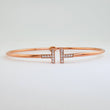 Pulso Aro T 4.7gr / 18cm / 2mm Oro Rosa +4 18K %