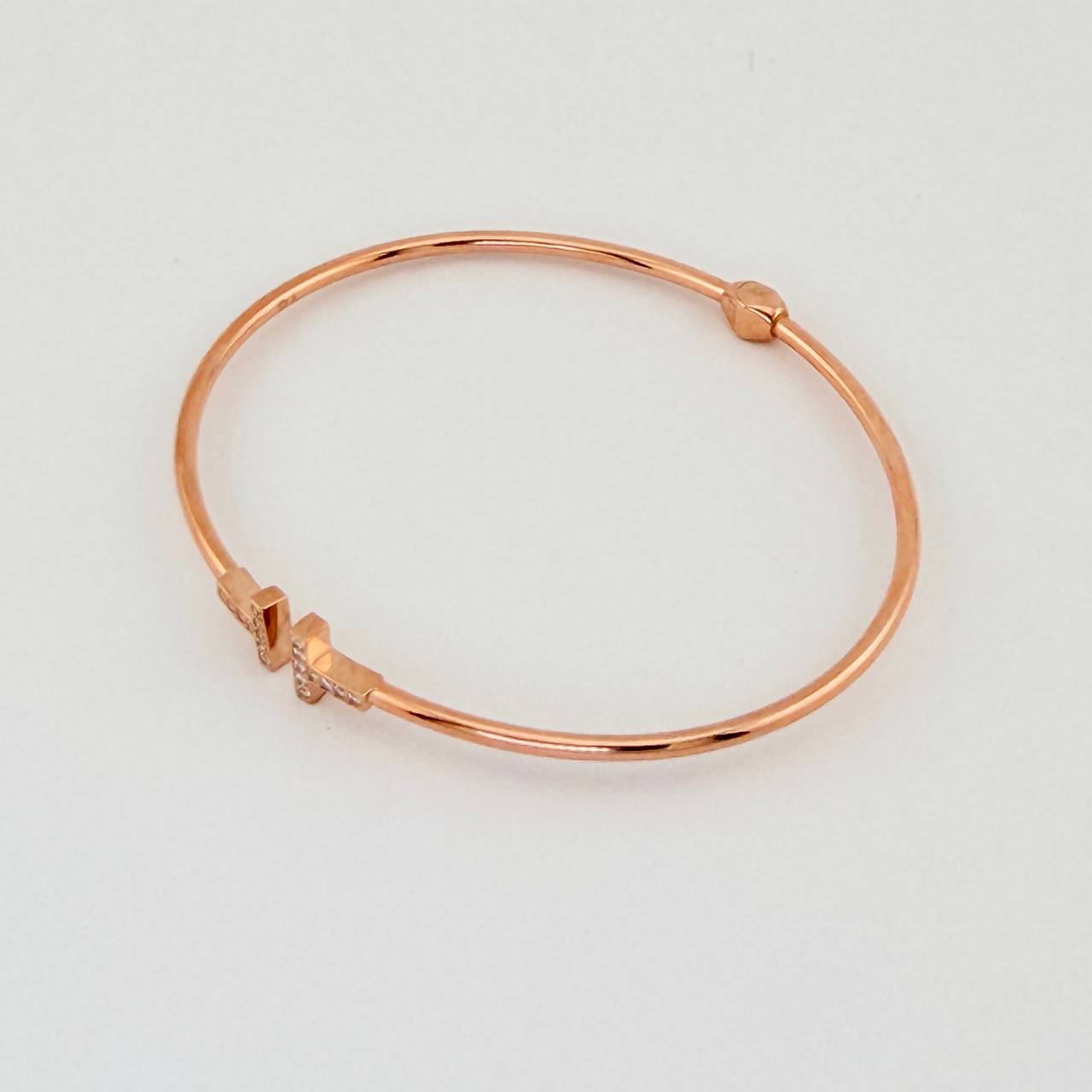 Pulso Aro T 4.7gr / 18cm / 2mm Oro Rosa +4 18K %
